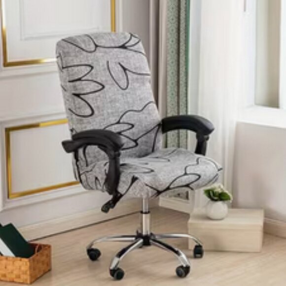 Stretch Printed Computer Office Chair Cover - Picture 3 of 9